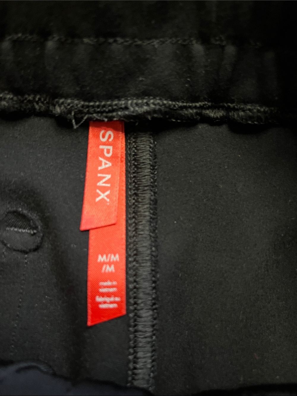SPANX The Perfect Pant Jogger Black Pull-On Pants Front Patch Pockets M - Picture 7 of 10
